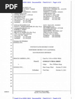 Google's Trial Brief v Oracle