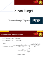 Turunan Fungsi Trigonometri