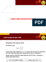 Limit Dan Kekontinuan