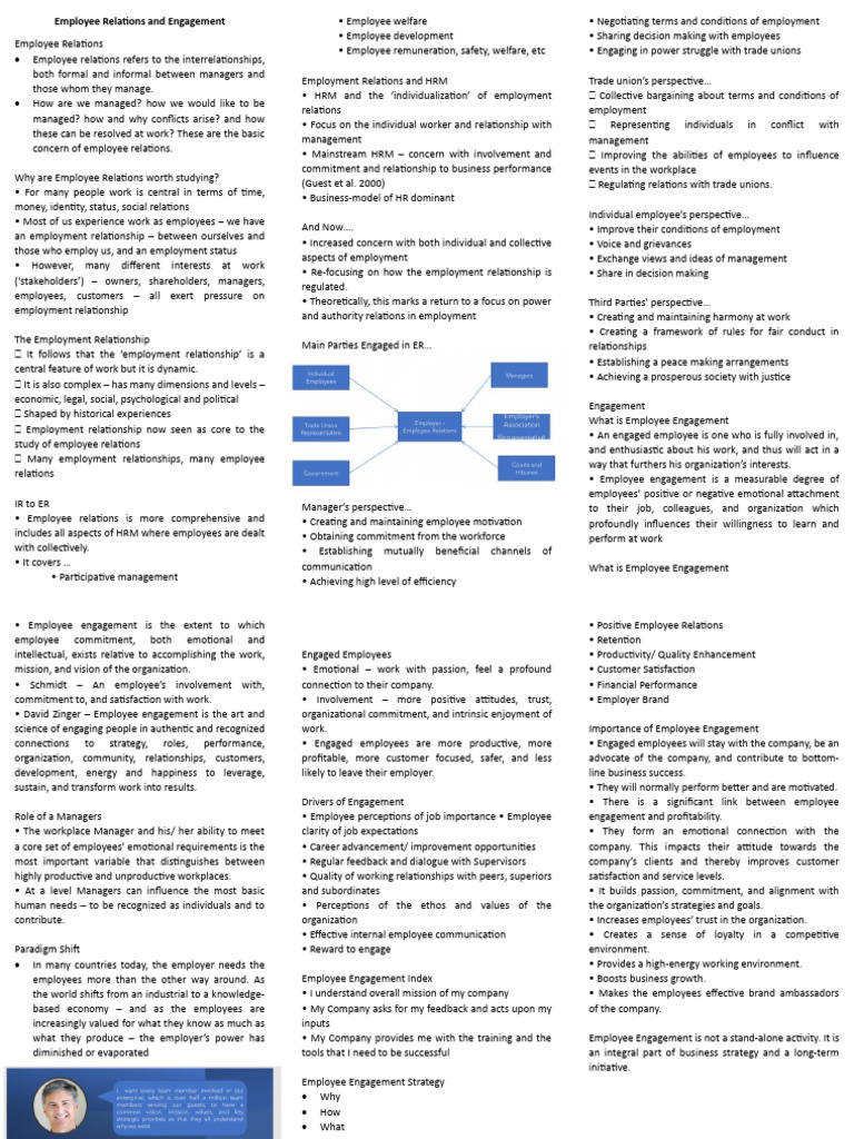 2 Employee Relations and Engagement | PDF
