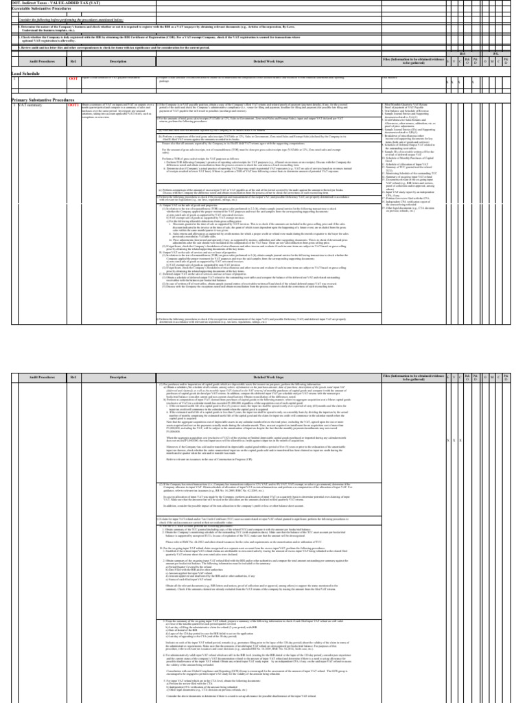 Work program indirect taxes pdf value added tax taxes