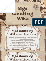 Mga Gamit NG Wika at PananaliksikKOM