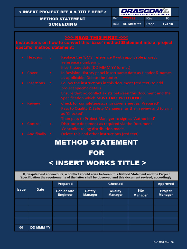 BMS-23 Screeding AR 3-14 | PDF | Concrete | Risk