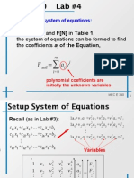 Giving V (M/S) and F (N) in Table 1, of The Equation,: The System of Equations Can Be Formed To Find The Coefficients A