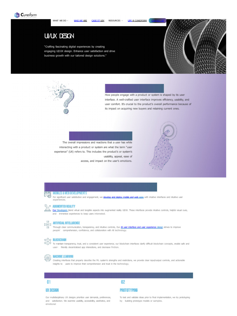 UI UX Design & Development Service Company USA | PDF | User Interface ...