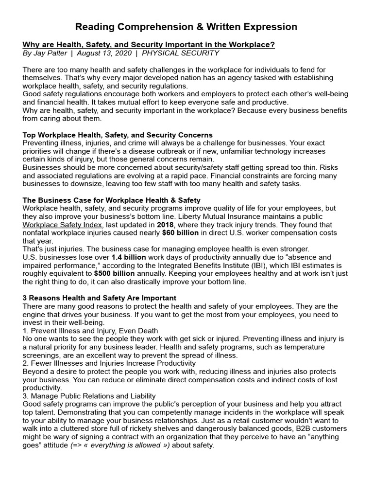 Test Licence PDF Occupational Safety And Health Safety