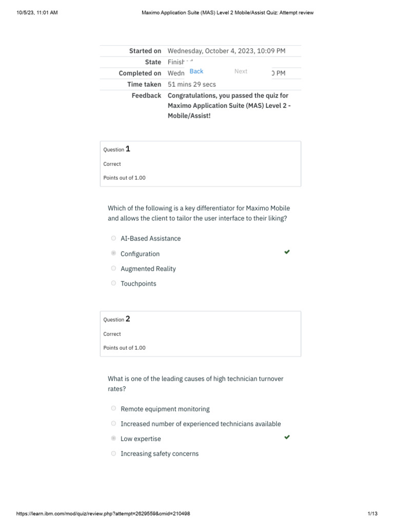 Maximo Application Suite (MAS) Level 2 Mobile - Assist | PDF | Mobile ...