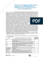 Checklist Practico para Casos de Falta de Eficacia y Fallo Terapeutico