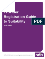 PB Provider Registration Guide To Suitability 2018