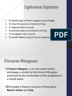 Forensic Med Lecture 7 (Chapter 7 Firearm & Explosion)