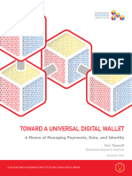 Toward A Universal Digital Wallet: A Means of Managing Payments, Data, and Identity