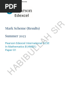 Markscheem Mathematics B Paper 1