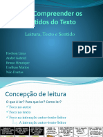 Ler e Compreender Os Sentidos Do Texto