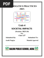 Societal Impacts Class 12 - Aashi Nagiya