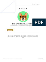 Canine Nutrition Basics - Carbohydrates - THE CANINE HEALTH NUT