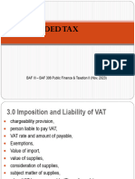 BAF 306 BAF 3 - Imposition and Liability of VAT