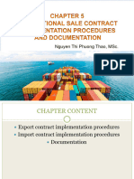 Chapter 5 - International Sale Contract Implementation Procedures & Documentation Ky 12324 Handouts