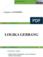 Logika Informatika - Pertemuan Ke 18 (Gerbang Logika)