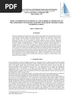 Some Contributions of Physical and Numerical Modelling To The Assessment of Existing Masonry Infilled RC Frames Under Extreme Loading