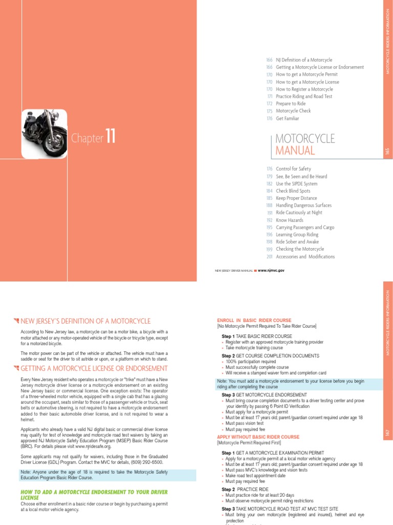 Motorcycle: Manual | PDF