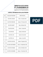 Jadwal Evapro Lokmin Linsek