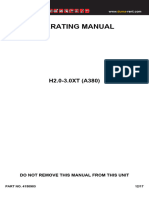 Operating Manual: H2.0-3.0XT (A380)