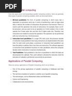 Types of Parallel Computing