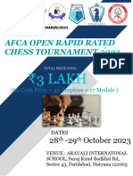 AFCA Open Rapid Rated Chess Tournament