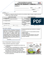 22-11AVALIAÇÃO 4 Bimestre - Geografia