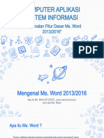 2 Pengenalan Fitur Dasar Ms. Word 2013-2016