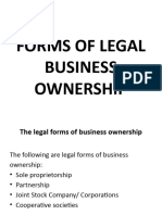 Module Three Forms of Legal Business Ownership