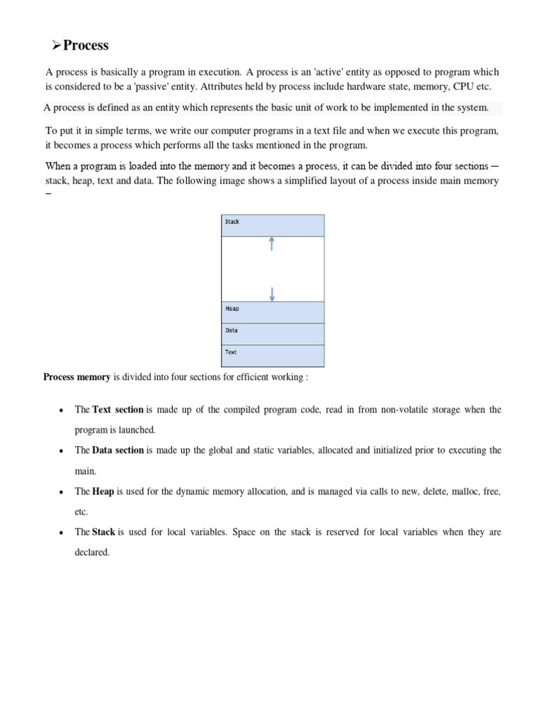 process-process-memory-is-divided-into-four-sections-for-efficient
