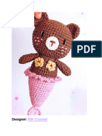 Crochet Teddy Bear Maid Toy Amigurumi Free Pattern