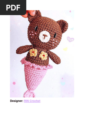 Crochet-Teddy-Bear-Maid-Toy-Amigurumi-Free-pattern