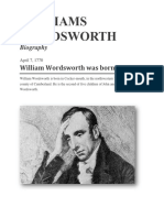 Biography On Williams Wordsworth