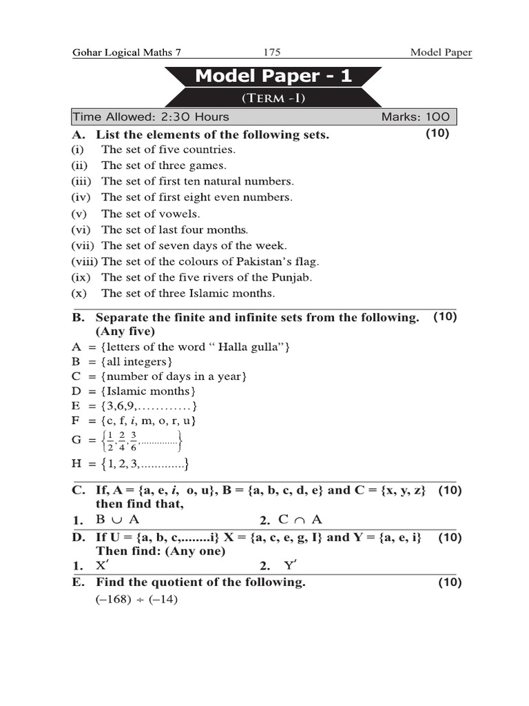 Gohar Logical Mathematics 6 Key Book