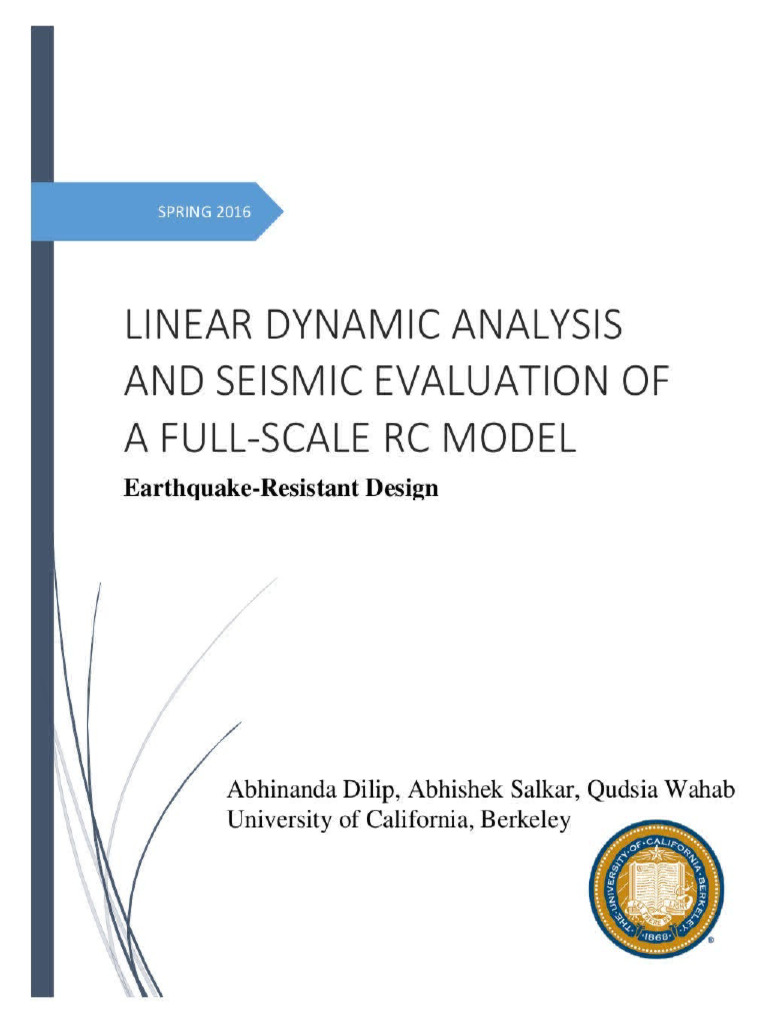 Linear Dynamic Analysis and Seismic Evaluation of RC Building 62410508 ...