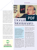 Interview of Donald Montanaro, Vandoren Magazine 2, Oct. 2000 by J M Paul