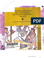 Historia General de Las Cosas de la Nueva Espana Tomo II (Codice Florentino)