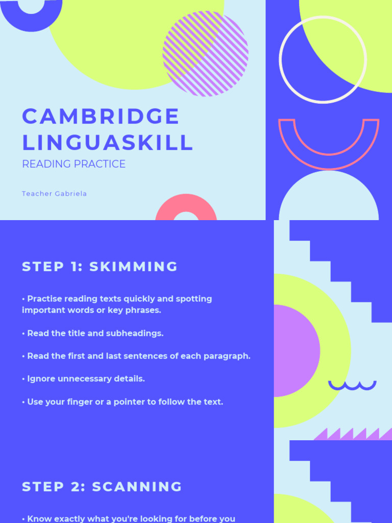 Linguaskill Reading Tips Pdf