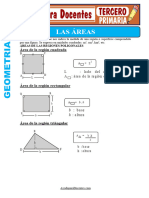 Las Areas para Tercero de Primaria