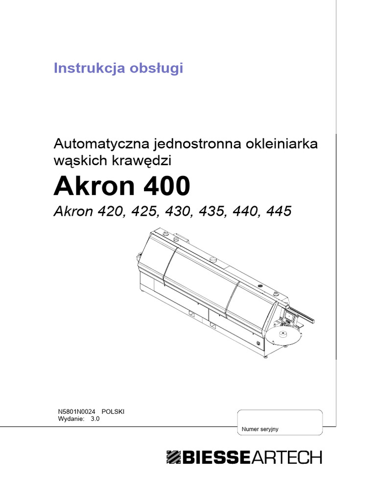 Instrukcja Akron 440 | PDF