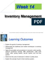 Week 14 Inventory Management