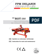 Uputstvo Za Rad I Odrzavanje ROT700srb