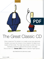 THE GREAT CLASSIC CD READER SURVEY