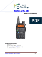 Baofeng UV-5R - Bedienungsanleitung