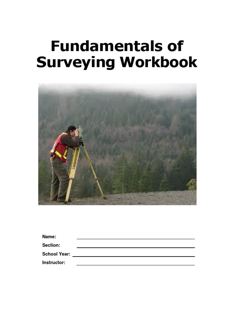 Final Fundamental Of Surveying Workbook Pdf Surveying