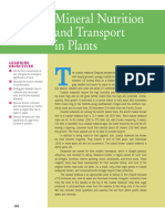 Mineral Nutrition and Transport in Plants