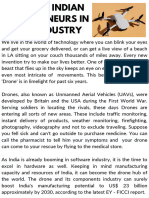 Ankush Mahajan INDIA AND INDIAN ENTREPRENEURS IN DRONE INDUSTRY Editorial-2