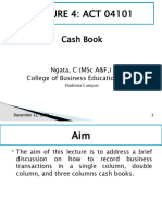 Lecture 4 - Cash Book